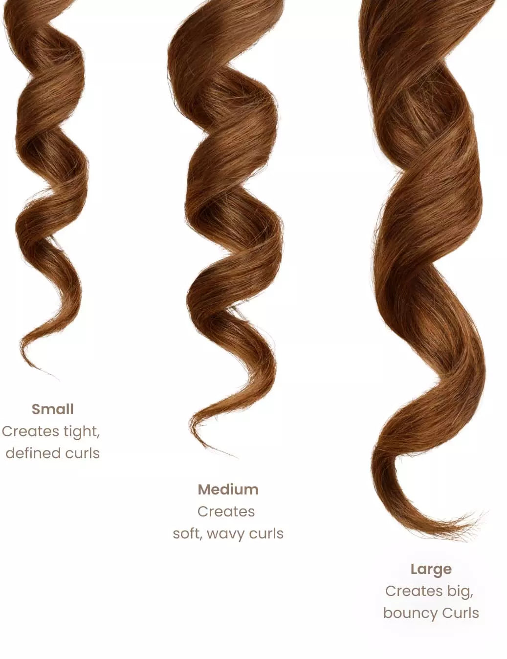 Lenoites - Heatless Curls in Mulberry Silk Medium Brown