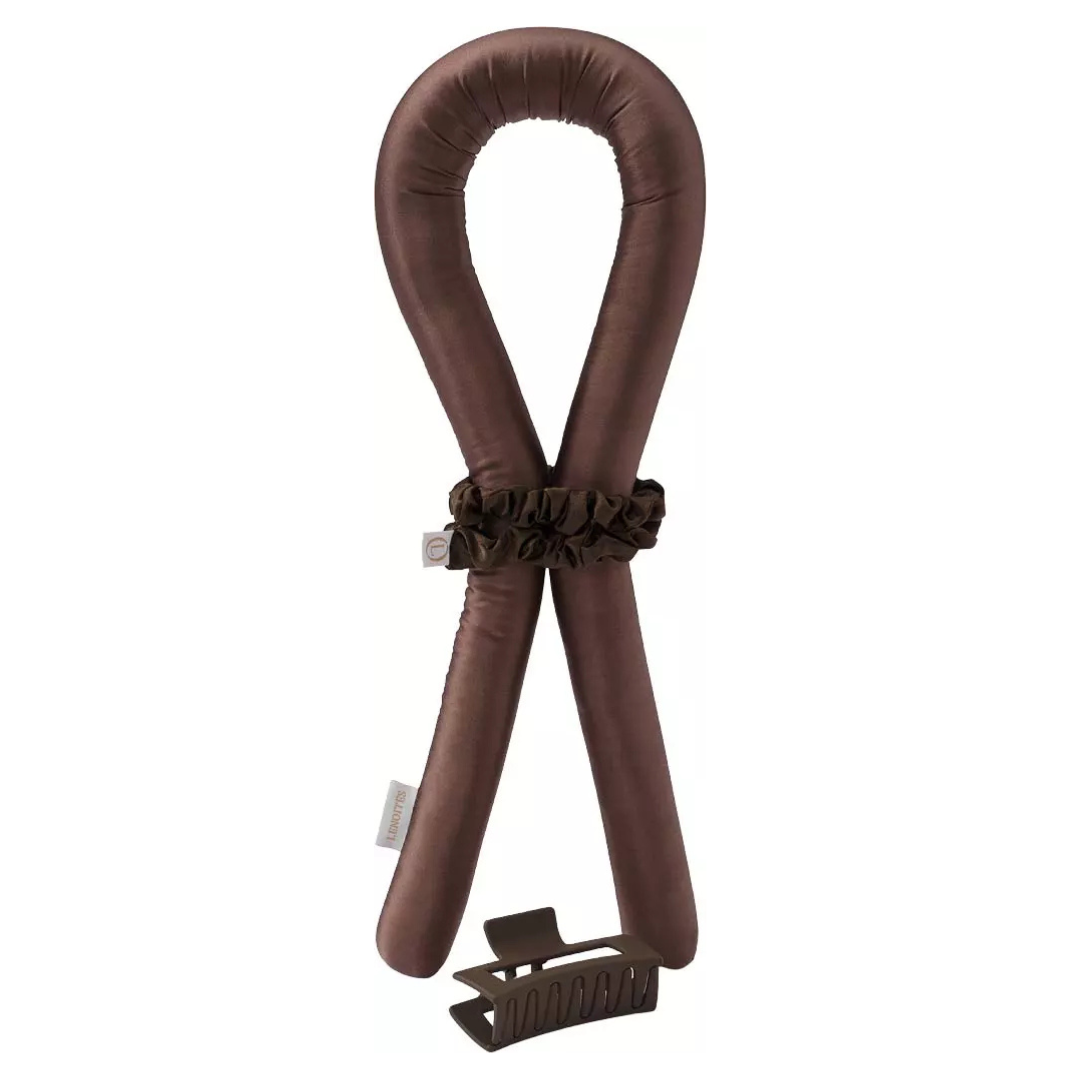 Lenoites - Heatless Curls in Mulberry Silk Medium Brown