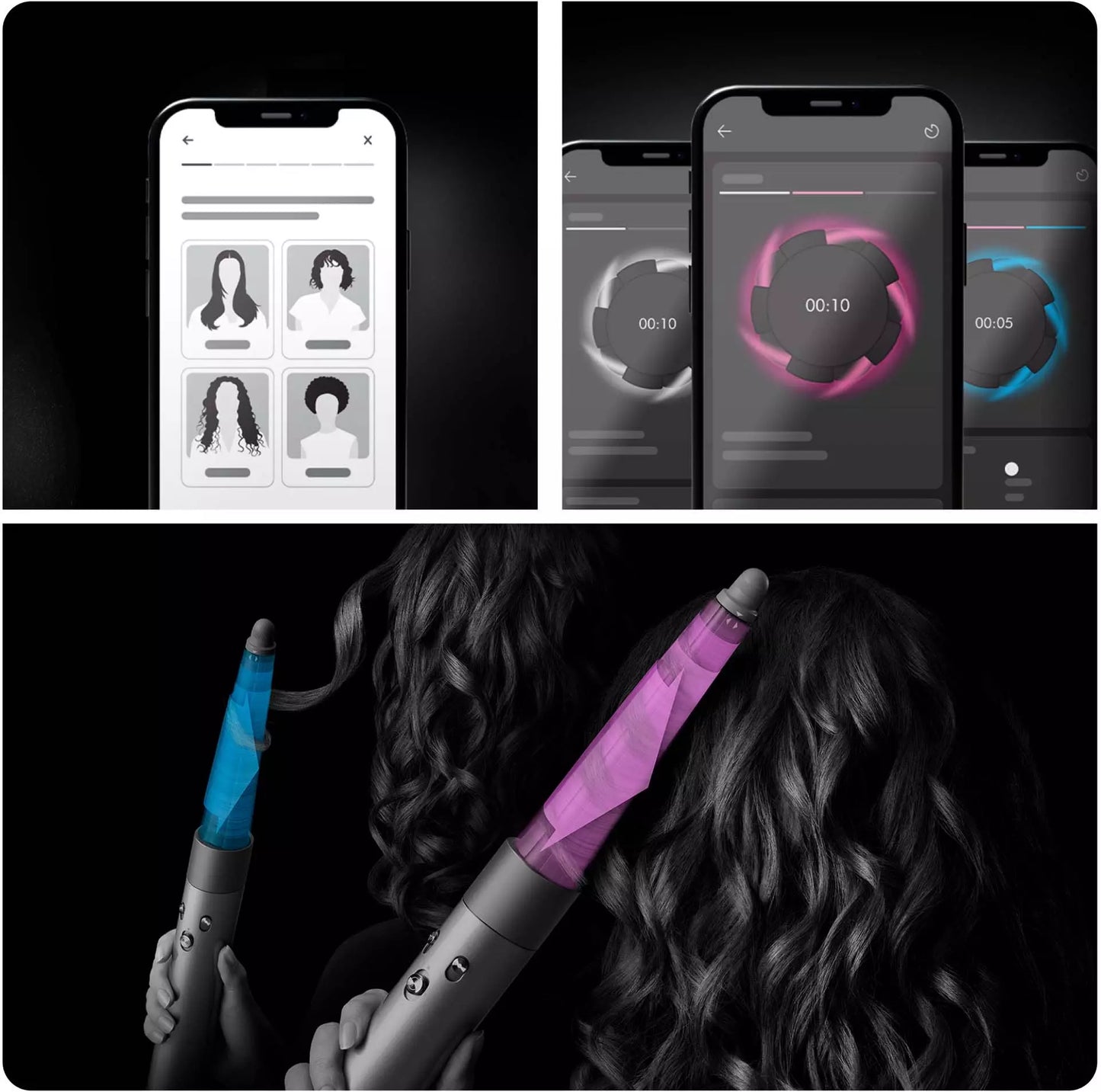 Dyson - Airwrap i.d. Straight+Wavy Multi-styler and Dryer Ceramic Patina/Topaz