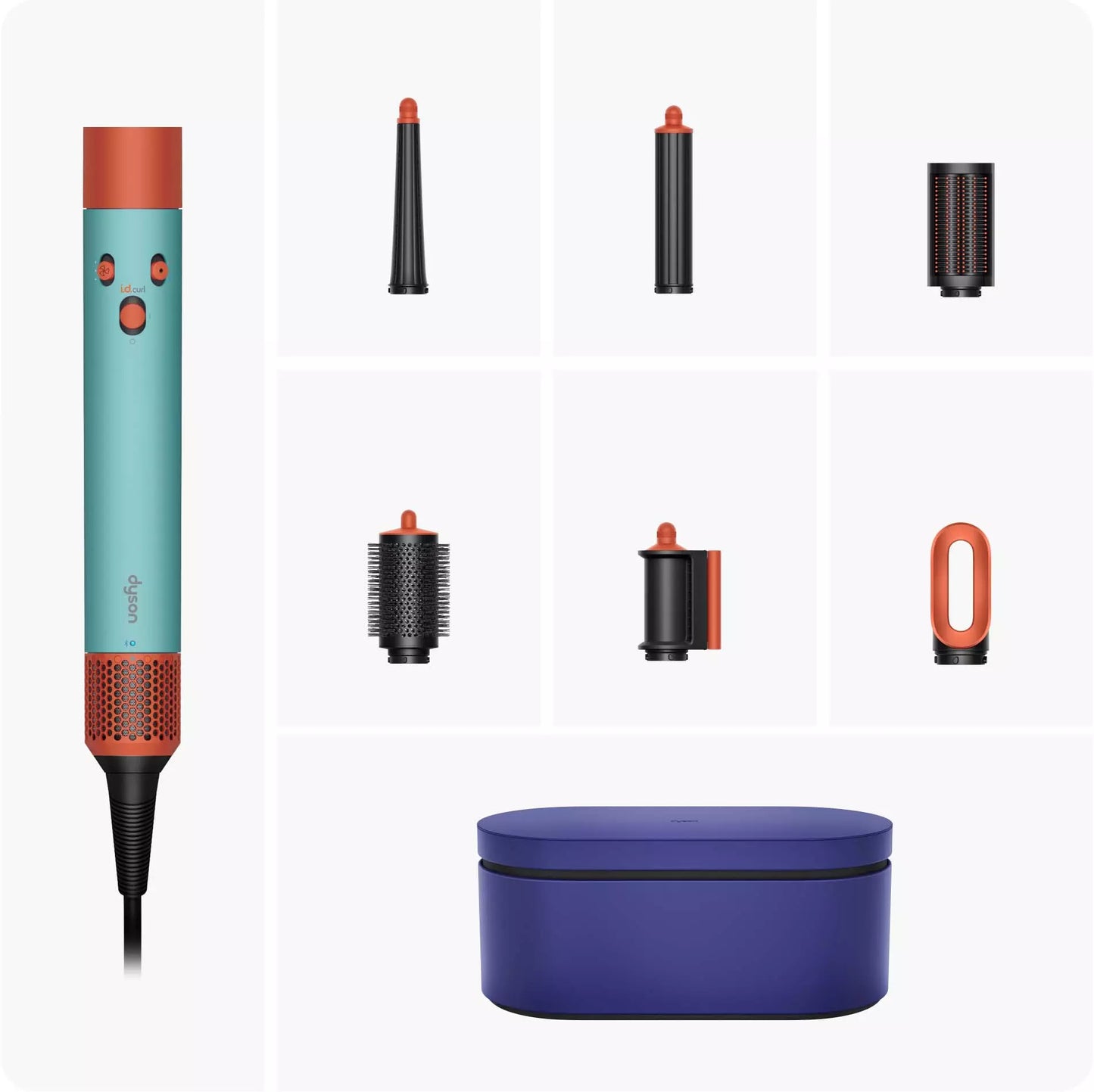 Dyson - Airwrap i.d. Straight+Wavy Multi-styler and Dryer Ceramic Patina/Topaz