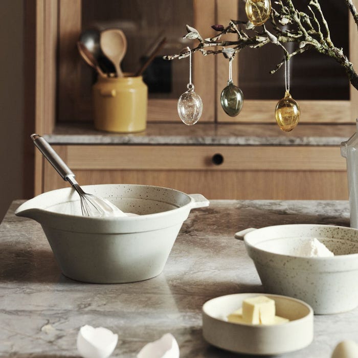 Granit - Bakskål 24cm Porslin Beige